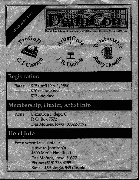 DemiCon I flyer back side